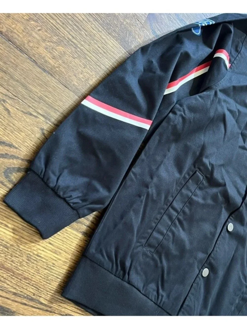 Ford Mustang Road Trip Snap Button Bomber Racing Canvas Jacket NWT Men’s XL